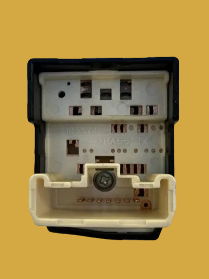 Electrical connector with multiple pins on a white background