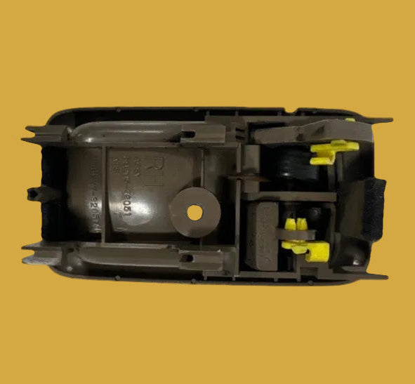 Mechanical component on a yellow background